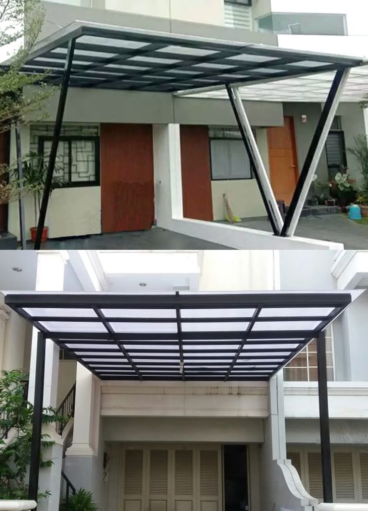 atap kanopi transparan, bening