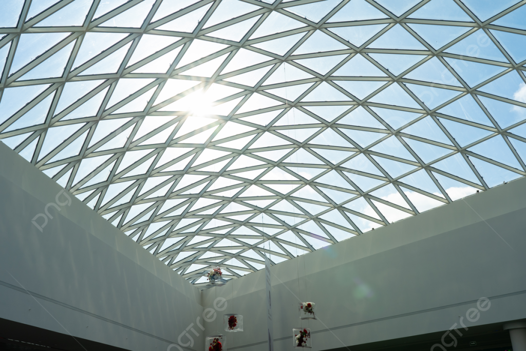 atap kaca kubah, dome skylight bahan polycarbonate